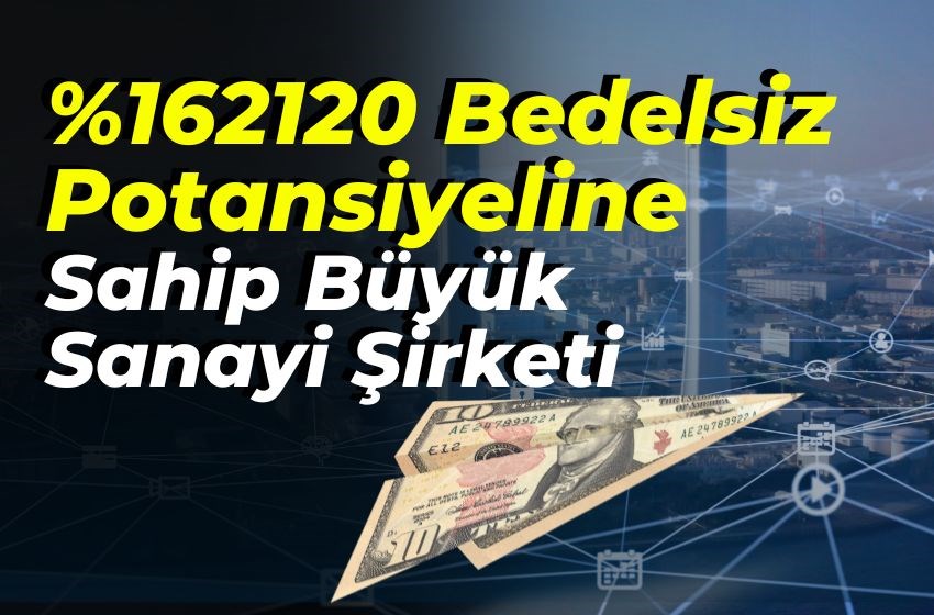 %162120 Bedelsiz Potansiyeline Sahip Büyük Sanayi Şirketi