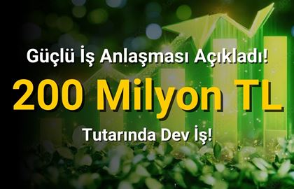 EKOS 200 Milyon TL'lik Yeni İş Anlaşmasını Açıkladı!